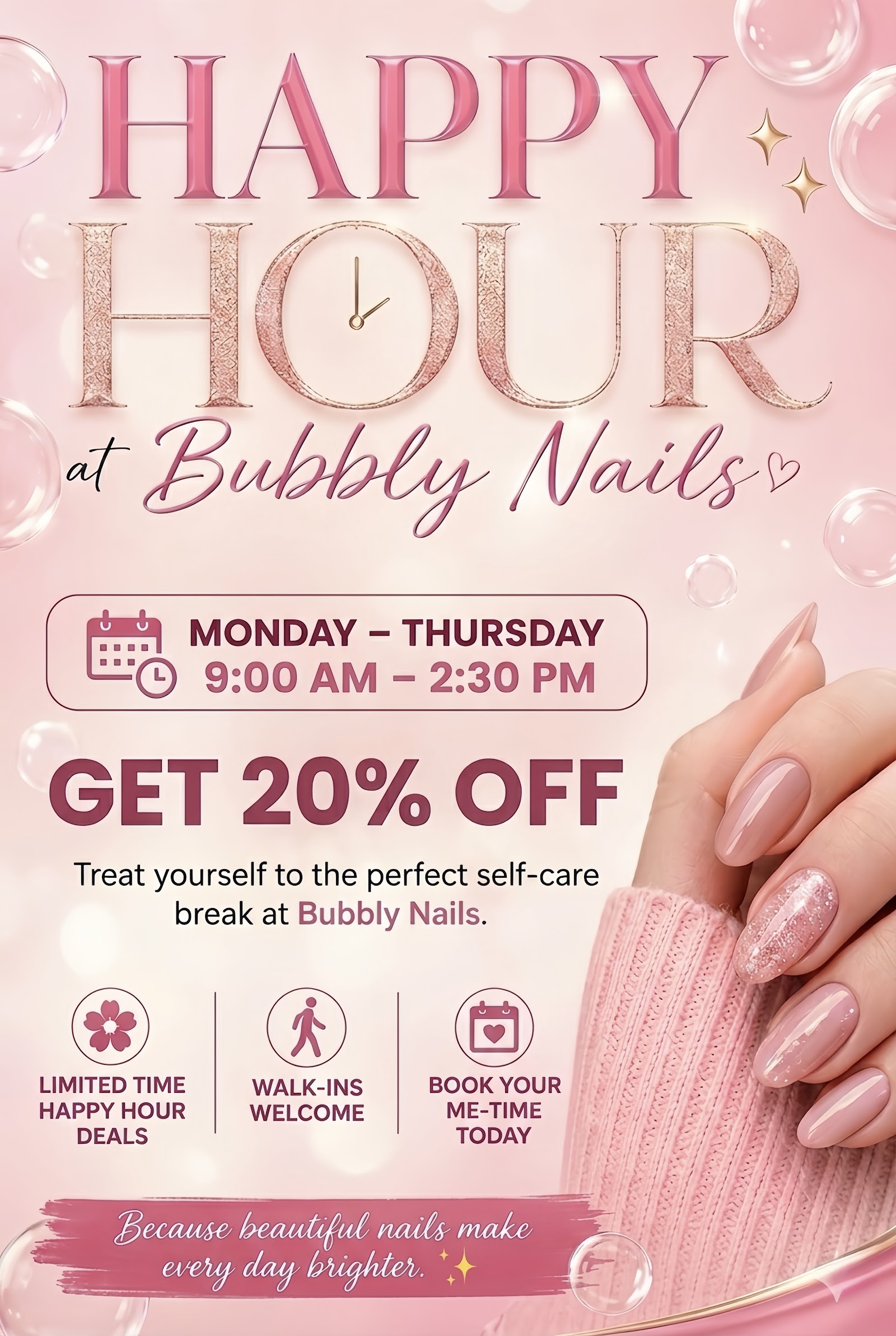 Bubbly Nails logo